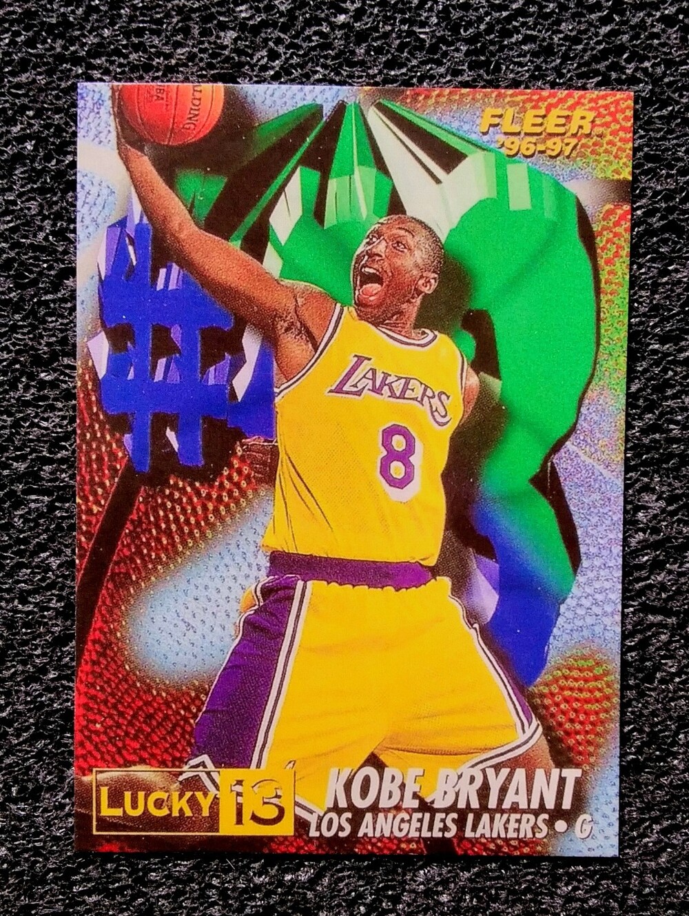 Kobe Bryant Los Angeles Lakers Lucky 13 Basketball Rookie Card
